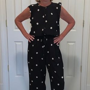 Dolka Dot Black & White One Piece Jumpsuit